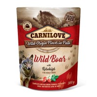 Carnilove Dog Wet Food Pouch Wild Boar With Rosehips 300g